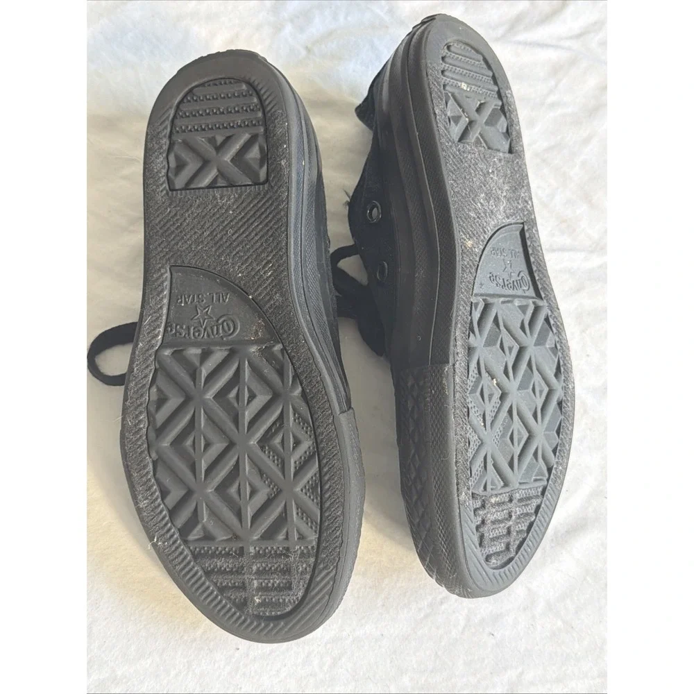 Kids Size 12 Converse All Star Black Low Top Canvas Sneakers Classic Black Chuck